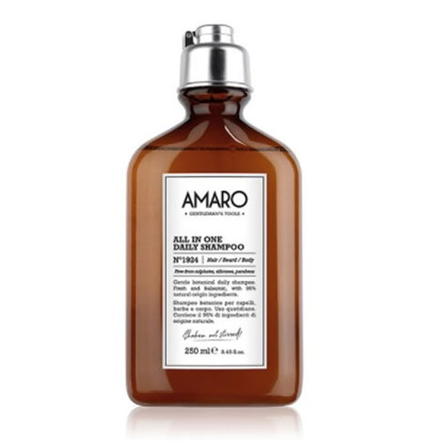 Farmavita Amaro All In One Daily Shampoo N1924 Hair-Beard-Body 250ml - Jag Couture Beauty