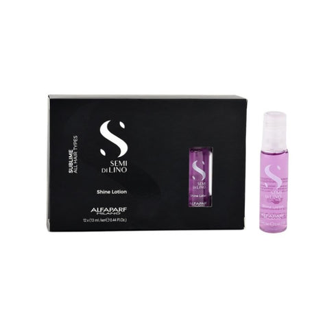 Alfaparf Milano Semi Di Lino Sublime Shine Lotion Ampoules 12x13ml - Jag Couture Beauty