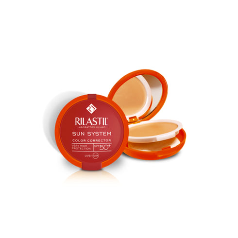 Rilastil Sun System Uniform Compact Cream Spf50+ Shade 02 Dore 10g - Jag Couture Beauty