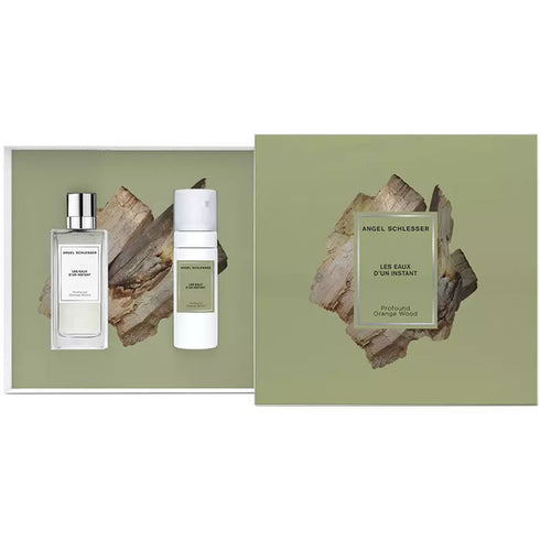 Angel Schlesser Les Eaux D'un Instant Profound Orange Wood Eau De Toilette Spray 100ml Set 2 Pieces Jag Couture Beauty