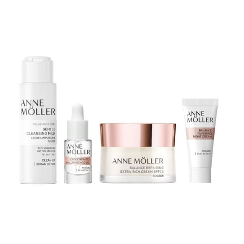 Anne Möller Balance Repairing Extra Rich Cream Spf15 50ml Set 4 Pieces - Jag Couture Beauty