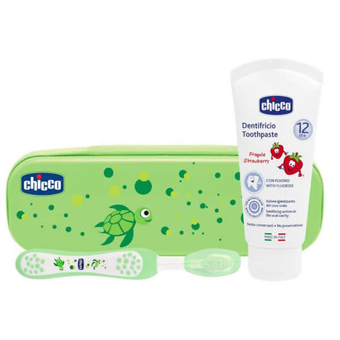 Chicco Oral Green 12m+ Set 2 Pieces - Jag Couture Beauty