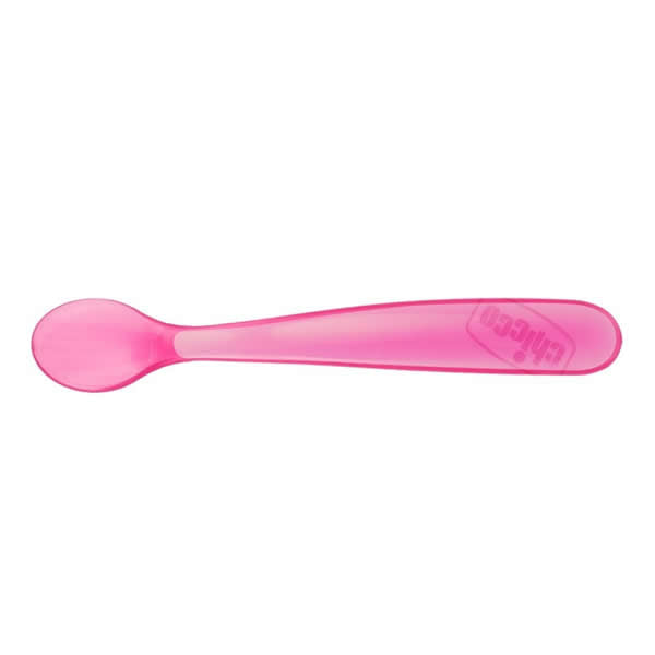 Chicco Duplo Soft Pink Silikonlöffel 6m+ 2 Einheiten