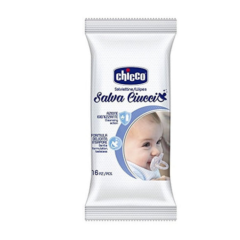 Chicco Pacifier Cleaning Wipes 16 Units - Jag Couture Beauty