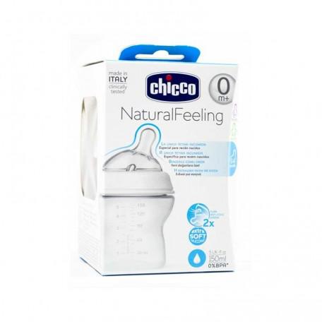 Chicco Bib Nat-Feel 0m Girl 150ml - Jag Couture Beauty