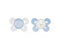 Silicone Pacifier Chicco Physio Comfort Child 0-6 M 2u Jag Couture Beauty