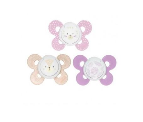 Silicone Pacifier Chicco Physio Comfort Girl 6-16 M 2u Jag Couture Beauty