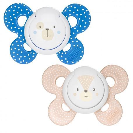 Silicone Pacifier Chicco Physio Comfort Child 6-16 M 2u Jag Couture Beauty