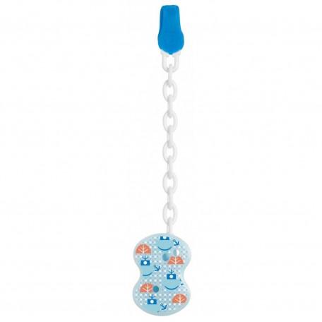 Chicco Clip Pacifier Holder Blue Jag Couture Beauty