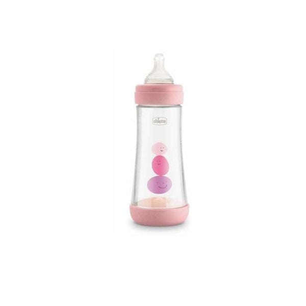 Chicco Perfect5 Bottle 4M+300ml Pink Silicone Jag Couture Beauty