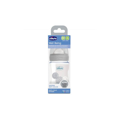 Chicco Well-Being Neutral Glass Bottle 150ml - Jag Couture Beauty