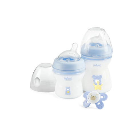 Chicco Natural Feeling Blue 0M+ Set 3 Pieces - Jag Couture Beauty