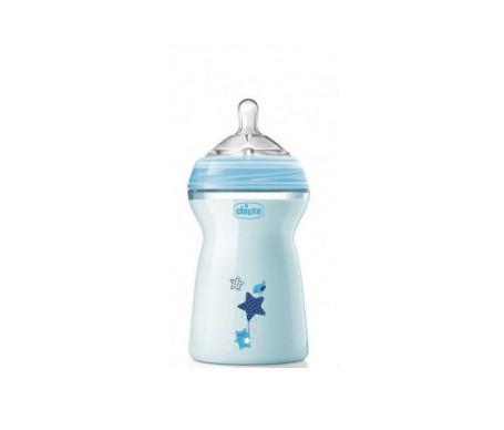 Chicco Naturalfeeling Blue Baby Bottle Fast Flow 330ml 6m Jag Couture Beauty