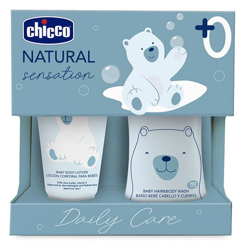 Chicco Natural Sensation Hygiene & Bath Set 2 Pieces - Jag Couture Beauty