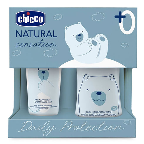 Chicco Sensation Natural Hygiene and Nappy Set 2 Pieces - Jag Couture Beauty