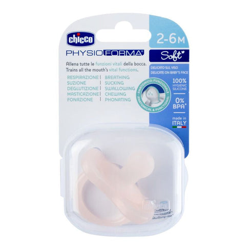 Chicco PhysioForma® Soft Pacifier 2-6M Pink 1PC