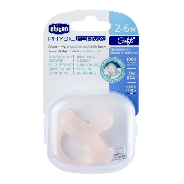 Chicco PhysioForma® Soft Pacifier 2-6M Pink 1PC