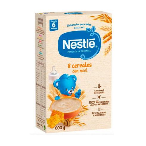 Nestlé Papilla 8 Cereals With Honey and Bífidus 600g Jag Couture Beauty