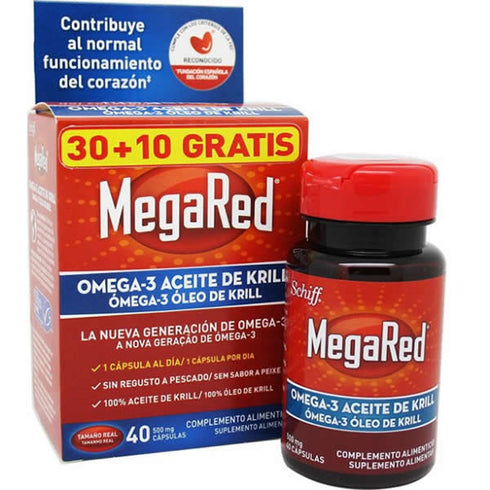 MegaRed Omega 3 Krill Oil 40 Capsules - Jag Couture Beauty