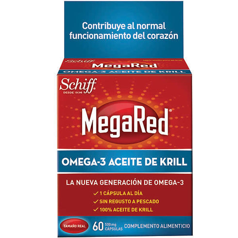 MegaRed Omega 3 Krill Oil 60 Capsules - Jag Couture Beauty
