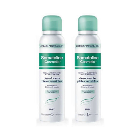 Somatoline Cosmetic Pack Sensitive Skin Deodorants Spray 2X150ml Jag Couture Beauty