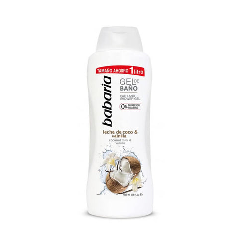 Babaria Coconut Milk & Vanilla Shower Gel 1000ml - Jag Couture Beauty