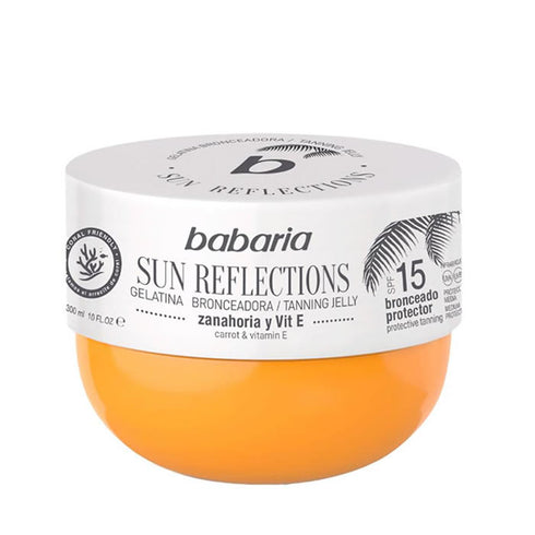 Babaria Sun Reflections Tanning Jelly Protective Tanning Spf15 300ml - Jag Couture Beauty