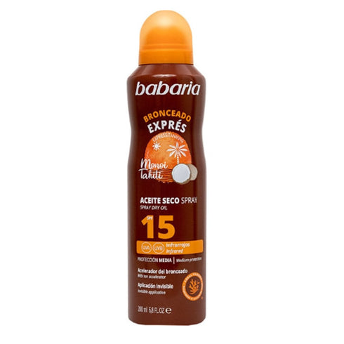 Babaria Monoi Tahiti Dry Oil Spf15 Spray 200ml Jag Couture Beauty