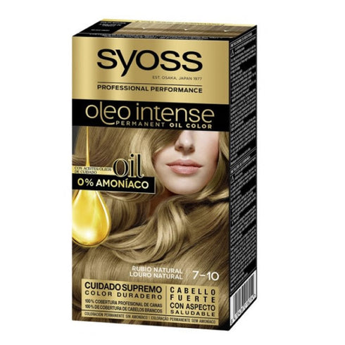 Syoss Oleo Intense Permanent Hair Color 7-10 Natural Blonde Jag Couture Beauty