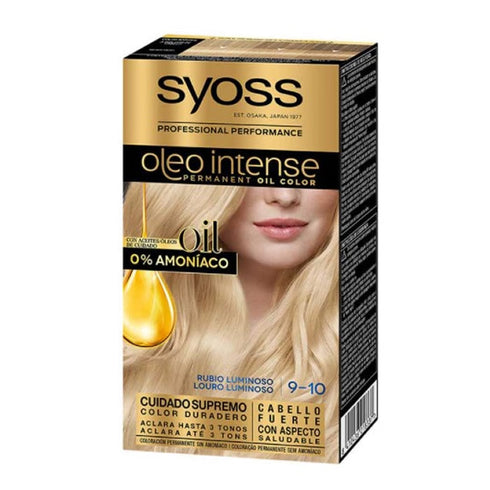 Syoss Oleo Intense Permanent Hair Color 9-10 Luminous Blonde Jag Couture Beauty