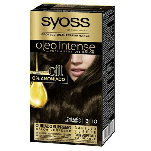 Syoss Oleo Intense Permanent Hair Color 3-10 Brown Jag Couture Beauty