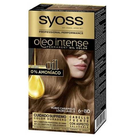 Syoss Oleo Intense Permanent Hair Color 6-80 Caramel Blonde Jag Couture Beauty