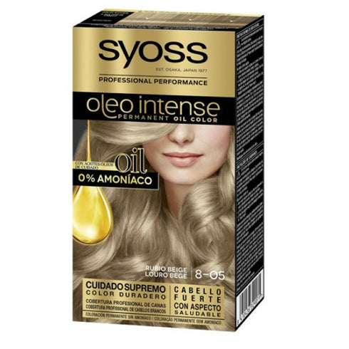Syoss Oleo Intense Permanent Hair Color 8-05 Beige Blonde - Jag Couture Beauty