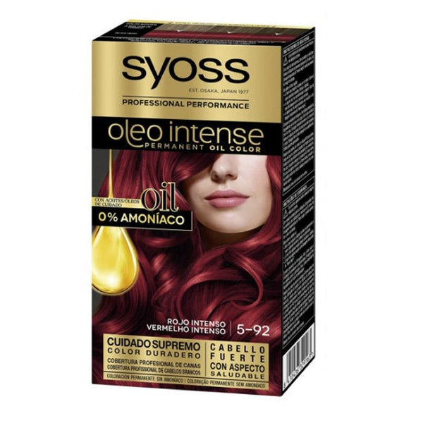 Syoss Oleo Intense Permanent Hair Color 5-92 Intense Red Jag Couture Beauty