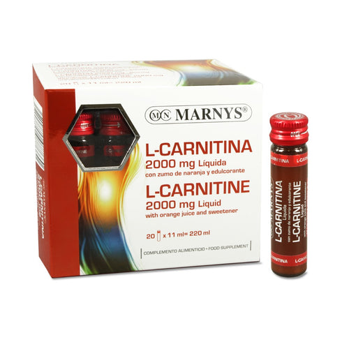 Marnys L-Carnitina 11ml X 20 Viales 2000 Mg - Jag Couture Beauty