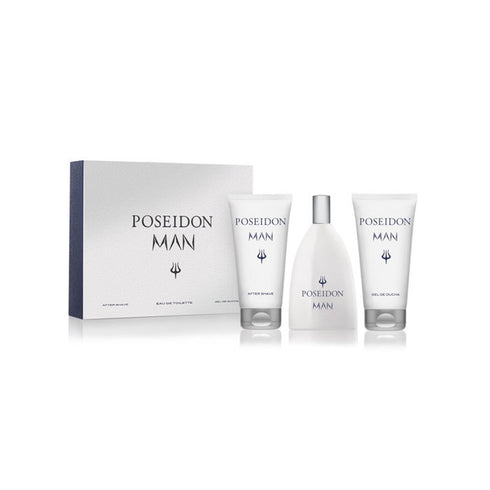Instituto Español Poseidon Man Eau De Toilette Spray 150ml Set 3 Pieces - Jag Couture Beauty