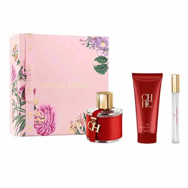 Carolina Herrera Ch Eau De Toilette Spray 100ml Set 3 Pieces - Jag Couture Beauty