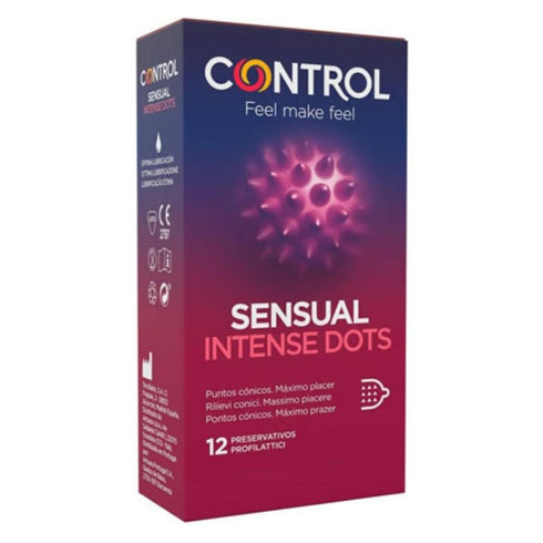 Sensual Control Intense Dots 12 Préservatifs - Jag Couture Beauty