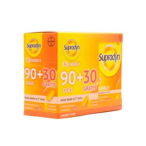 Supradyn Energy 90 Tablets + Gift of 30 Tablets Jag Couture Beauty