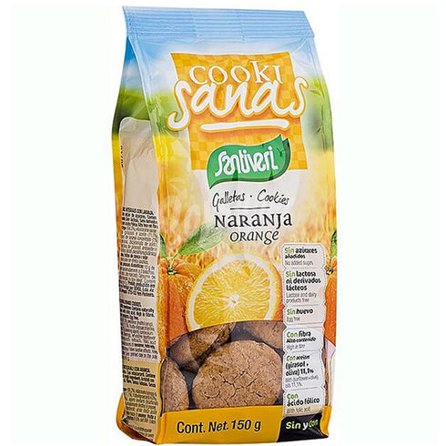 Santiveri Cookisanas Orange Cookies 150g - Jag Couture Beauty
