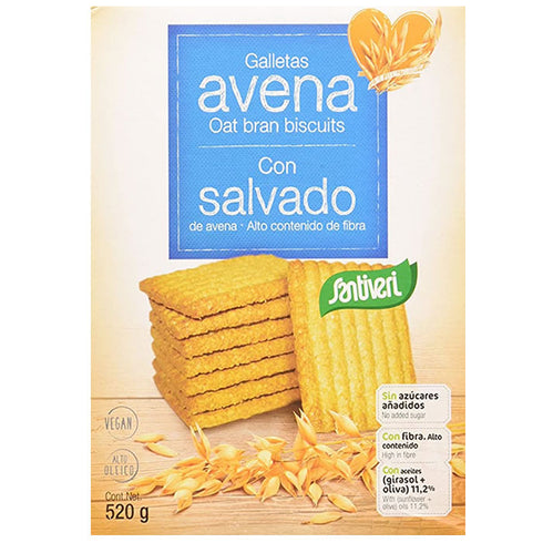 Santiveri Oat Bran Cookies 520g - Jag Couture Beauty