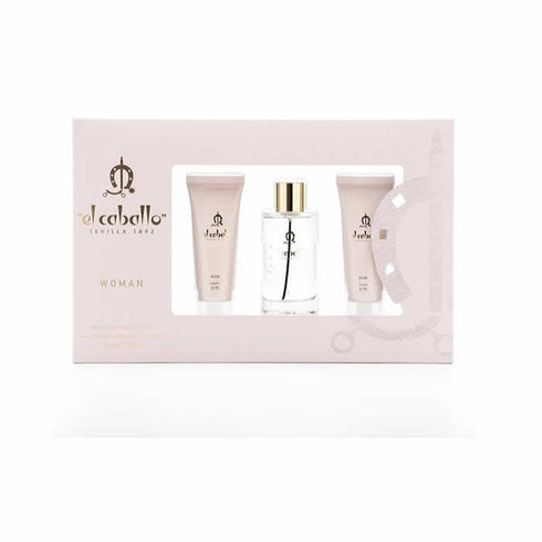 El Caballo Woman Eau De Toilette Spray 100ml Set 3 Pieces Jag Couture Beauty