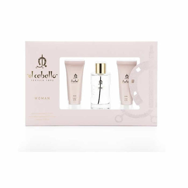 El Caballo Woman Eau De Toilette Spray 100ml Set 3 Pieces Jag Couture Beauty