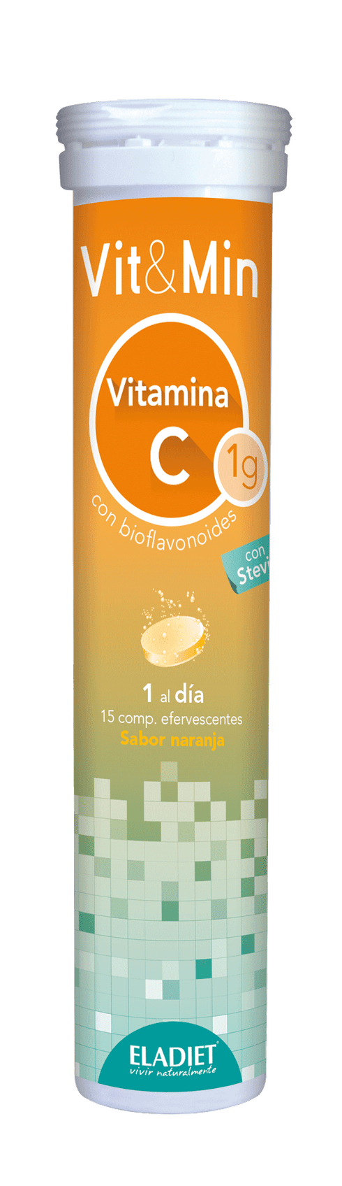 Eladiet Vit y Min Vitamina C 15 Comp Efervescentes Jag Couture Beauty