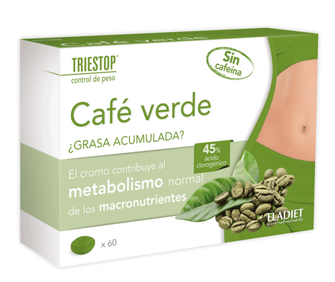 Eladiet Triestop Cafe Verde Sin Cafeina 60 Comp - Jag Couture Beauty