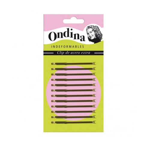 Eurostil Ondina Clips 70mm Bronce 12un Jag Couture Beauty