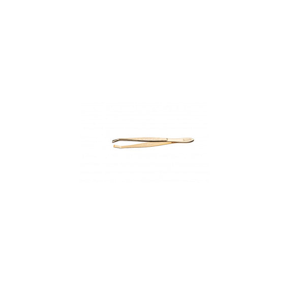 Eurostil Pinza Depilar Dorada 8cm - Jag Couture Beauty