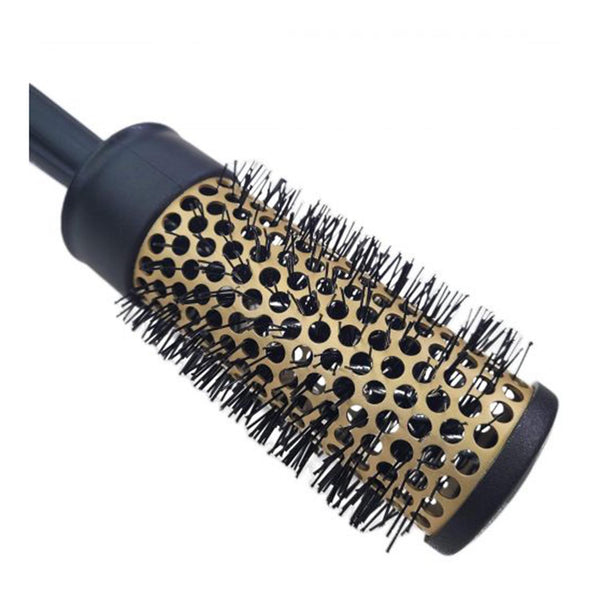 Eurostil Termico Cepillo 42mm Tubo Dorado Mango Plastico 1un - Jag Couture Beauty