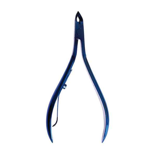 Eurostil Corta-Cuticulas Alicate 10cm Titanio Color Azul 1un - Jag Couture Beauty