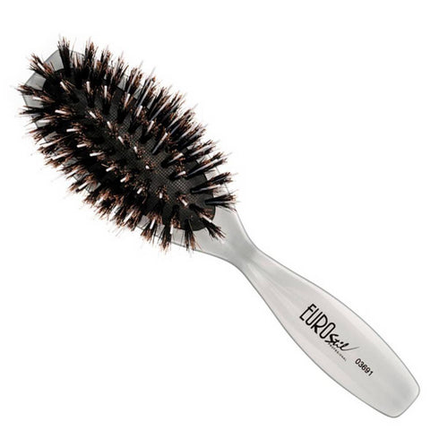 Eurostil Pua Blanca Cepillo Puro Jabali Ovalado Pequeño 1un Jag Couture Beauty